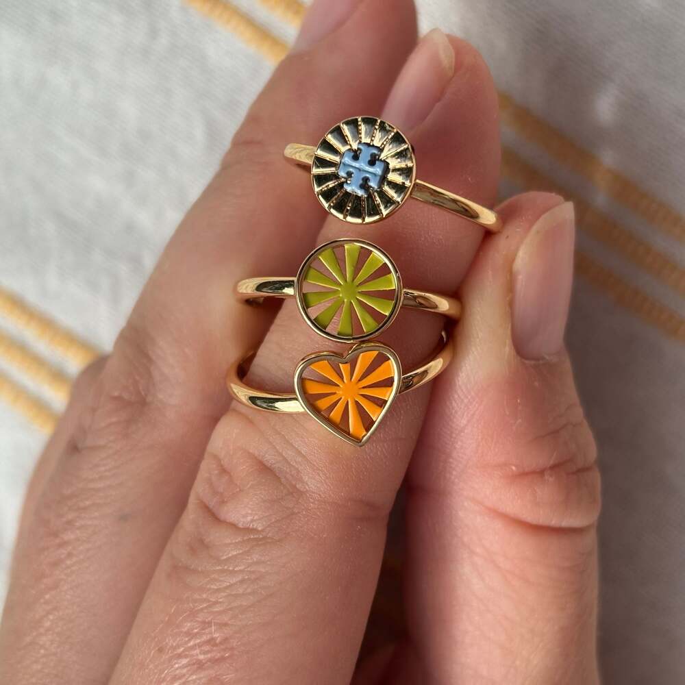 Tory Burch Stacking Ring Set (Size 8)